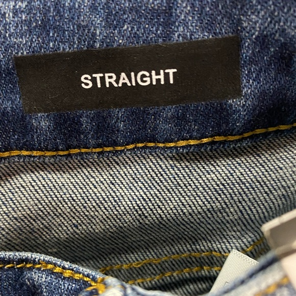 Judy Blue Jeans 1/25 Straight High Waist Side Seam Detail‎ Split Cuff NWT - Picture 4 of 14